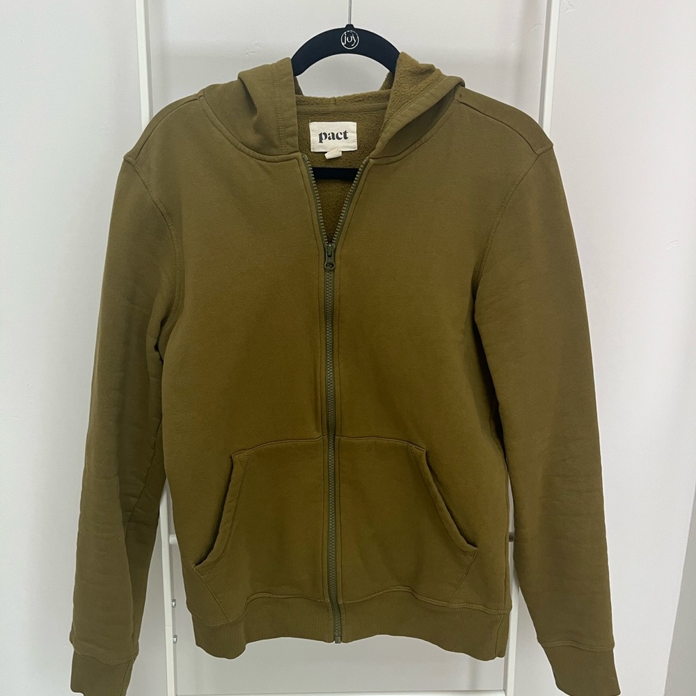 Pact Olive Green Hoodie